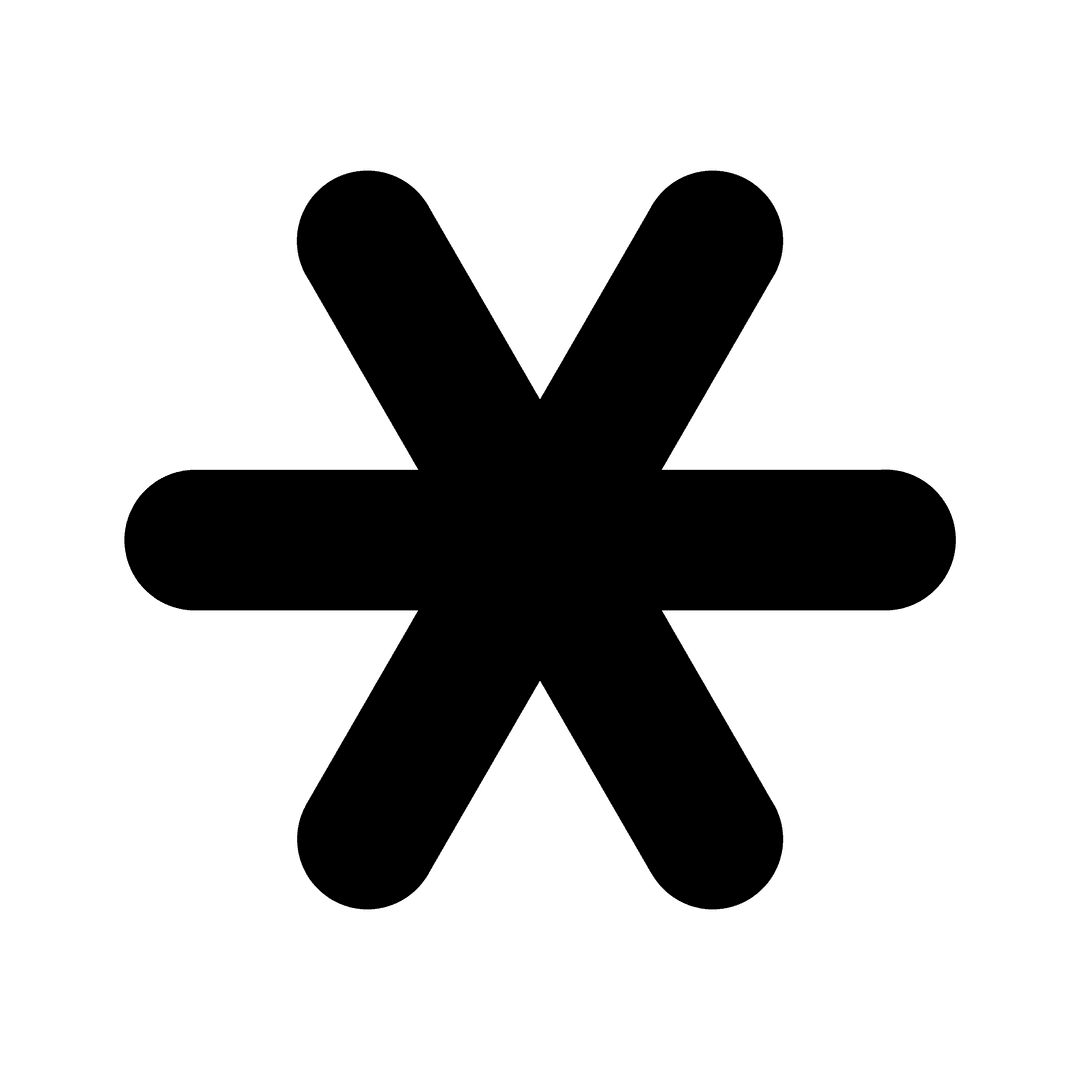 Asterisk decorative element